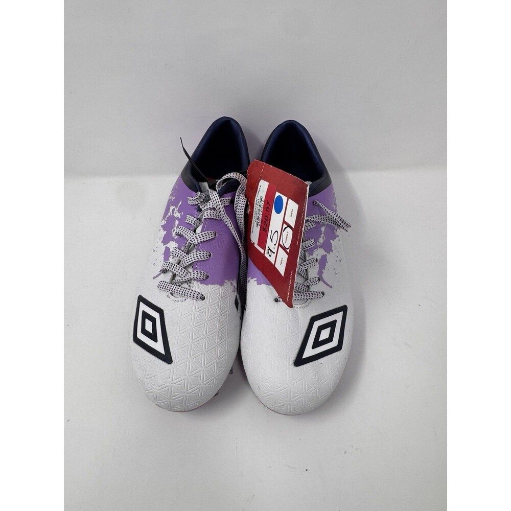 Umbro Women's Club 4.0 White/Purple Soccer Cleats Athletic Shoes Size 9.5